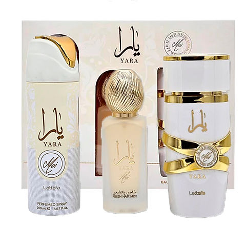 Estuche Lattafa Yara Moi (Perfume, Splash, Crema)